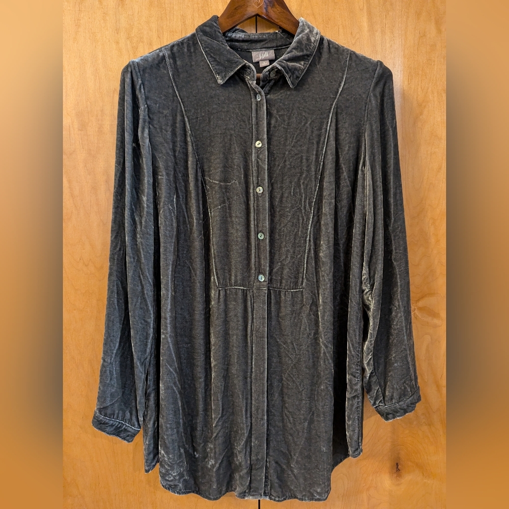 J. Jill gray velvet tunic size medium